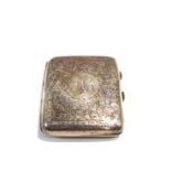 A silver cigarette case, 91 g (2.