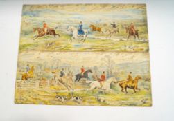 William Stanfield Sturgess (fl 1886-1893) The Hunting Field Watercolours,