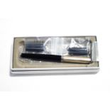 A Lalex 1938 fountain pen, with medium nib, the lid 925 sterling silver,