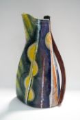 A Paul Jackson earthenware 'Comet' jug, painted signature and 2008, 41cm high,