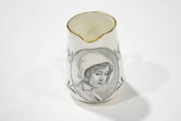 A small 19th century porcelain jug,