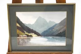 E Grieg Hall Hardanger, Lake District Watercolour signed lower right 26.