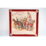 'The Soldiers of the Queen', music and words printed on fine linen,