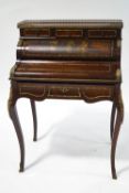 An early 20th century Louis XVI style rosewood ladies writing desk,