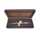 A Dunhill fountain pen, the 18K M nib stamped 750,