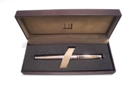 A Dunhill fountain pen, the 18K M nib stamped 750,
