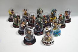 Fourteen limited edition Betty Boop character figures with domes and certificates