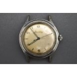 Breitling, a gentleman's chrome plated cased mechanical wrist watch,