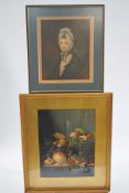 An original Pears print titled "Her Grace" from 1919 and one other early Pears print of a still