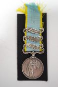 A Crimea War medal, re-named with lettering 23rd R.W.