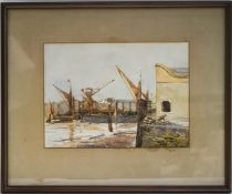 Edmund Morison Wimperis (1835 - 1900) From a Southwark Wharf Watercolour label to verso 21cm x 30cm