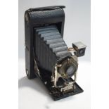 A Kodak folding bellows camera,