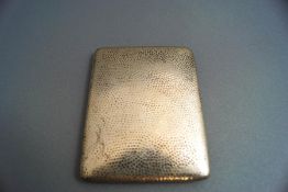 A silver calling cigarette case, 111 g (3.