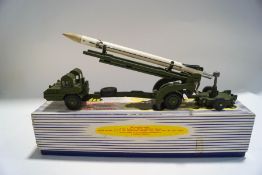 A Dinky 666 Missile Erector Vehicle with corporal missile and launching platform,