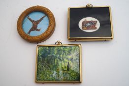 Four miniature paintings: J.