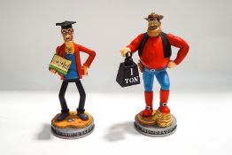 Two boxed Robert Harrop figures from the Beano and Dandy collection 'Teach' and 'Desperate Dan'