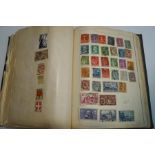 A Movaleaf stamp album containing Commonwealth and Foreign