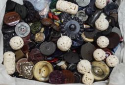 A quantity of loose buttons, some sets,