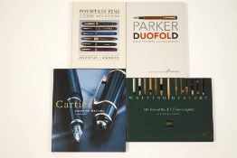 Four hardback reference books on fountain pens: Fountain Pens - Vintage and Modern by Andreas