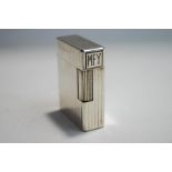 A Dupont silver plated cigarette lighter,