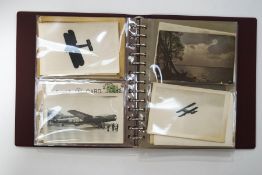 Three albums containing Victorian postcards,
