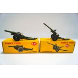 A Dinky 693 7.2 Howitzer boxed and a 692 5.