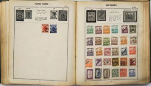 Two old albums containing foreign stamps