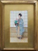 Maxwell Armfield (1882 - 1972) Study of a Japanese girl Watercolour monogrammed lower right and