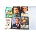 A quantity of football related books, including signed autobiographies by Harry Redknapp,
