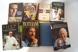 A quantity of sporting books including autobiographies