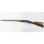 Shotgun, Spanish, Reno 12 bore side by side sidelock ejector, 28" barrels, 2 3/4" chambers,