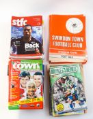 A quantity of football programmes,