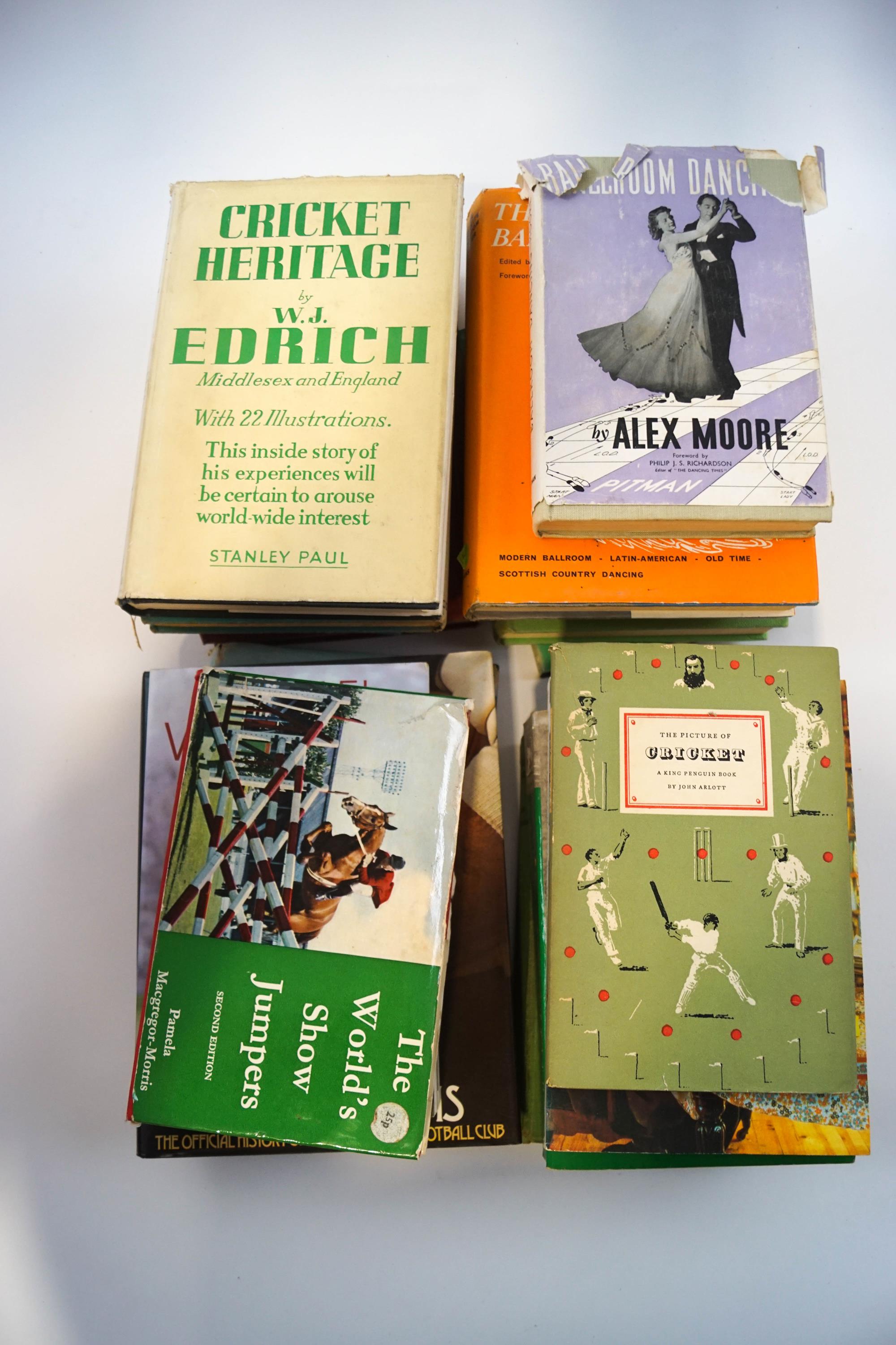 A quantity of sporting books,