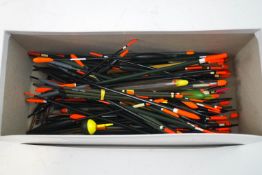 One hundred plus assorted Coarse fishing floats - Wagglers, Stick floats,