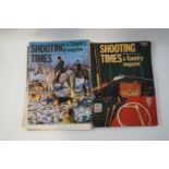 A large quantity of Shooting Times and Country magazines, together with copies of The Field,