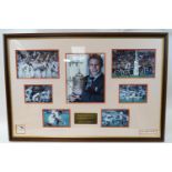 A framed Jonny Wilkinson set of photographs,