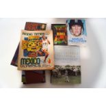 A quantity of mainly cricket related books,