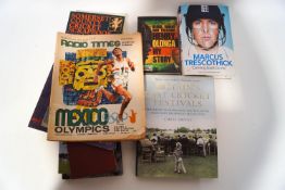 A quantity of mainly cricket related books,