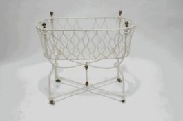 A Victorian collapsable child's cot, by Hoskins,