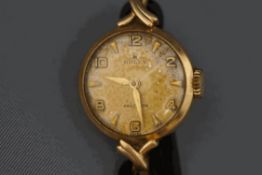 Rolex Precision, a lady's 9 carat gold mechanical wrist watch, London 1960,