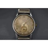 Tudor, a gentleman's chrome plated cased manual wind wrist watch,