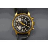 A vintage Exactima gentleman's chronograph watch,
