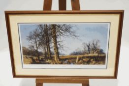 David Shepherd March Sunlight coloured print signed in pencil lower right 42.