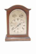 An early 20th century Westminster chimes bracket clock, on matching pedestal, 149.