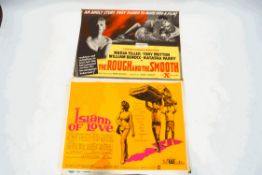 Seven 1950's and 60's film posters,