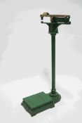 A 20th century set of floor standing weighing scales by Berry and Warmington, Liverpool,