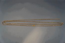 A chain, of oval belcher links, 106 cm long, 9.