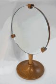 An Ercol elm adjustable dressing table mirror,