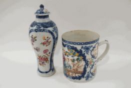 An 18th century Chinese Export porcelain tankard,