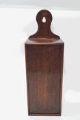 A 19th century mahogany candle box,